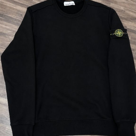 Stone Island Sweatshirt Crewneck Black Original / Stone Island Original 100 %