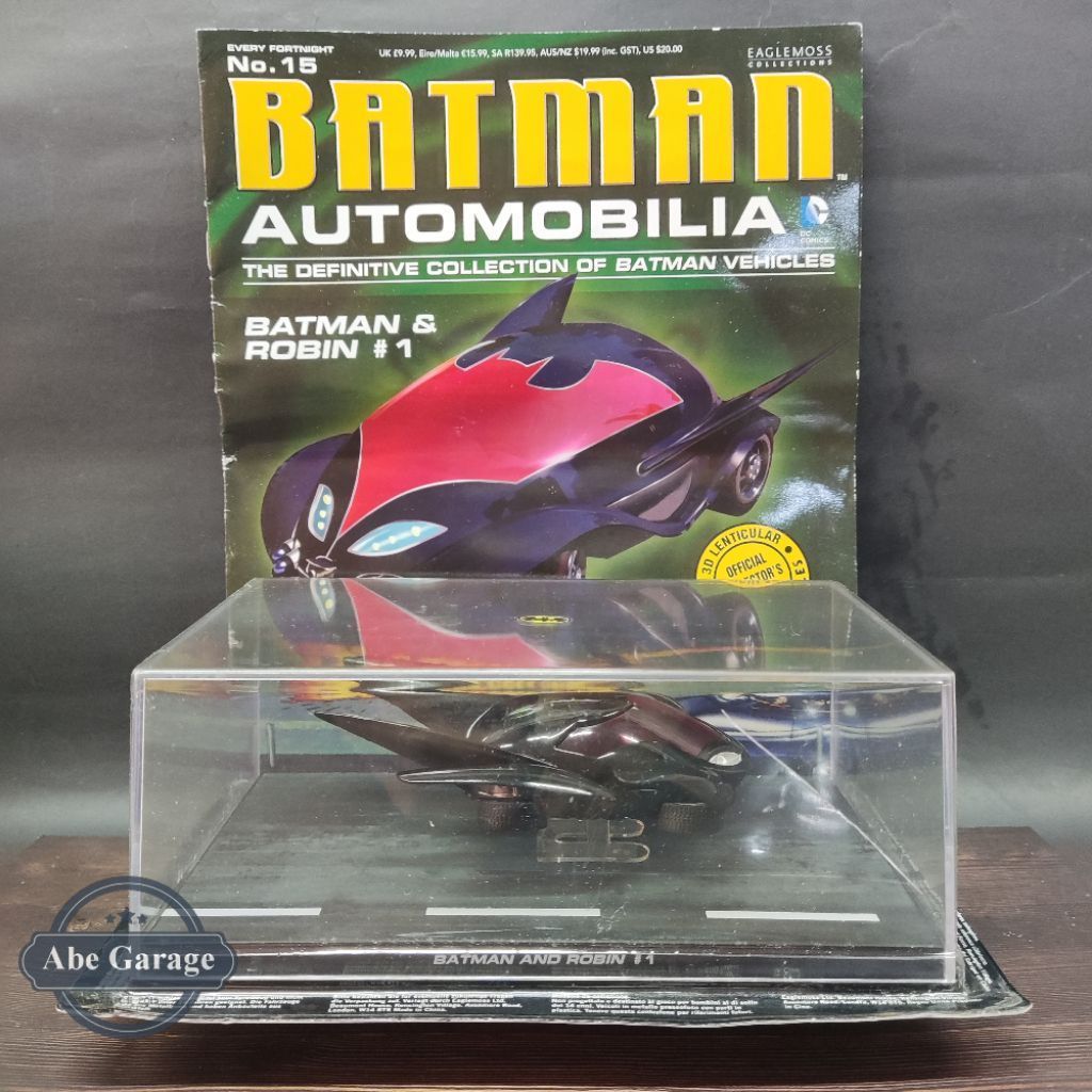 Eaglemoss Automobilia No. 15 Batman & Robin #1 Magazine /Car scale 1:43 vintage