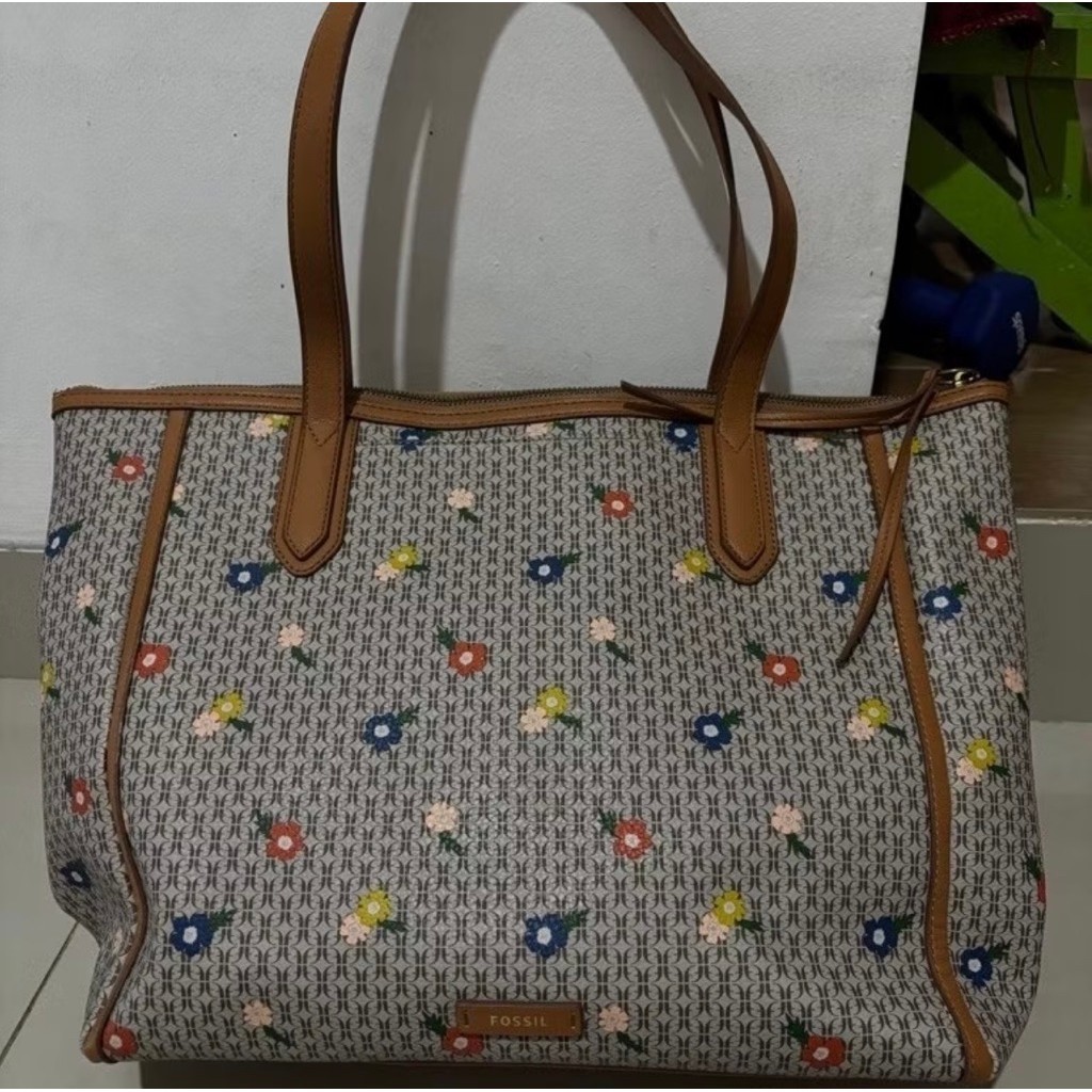 Tote Bag Fossil Preloved, Preloved tote bag fosil, preloved fossil