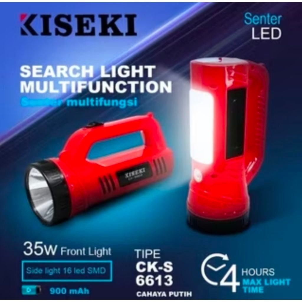 KISEKI SENTER CK-S6613 SENTER TANGAN 35 WATT EMERGENCY LED LIGHT SUPER BRIGHT