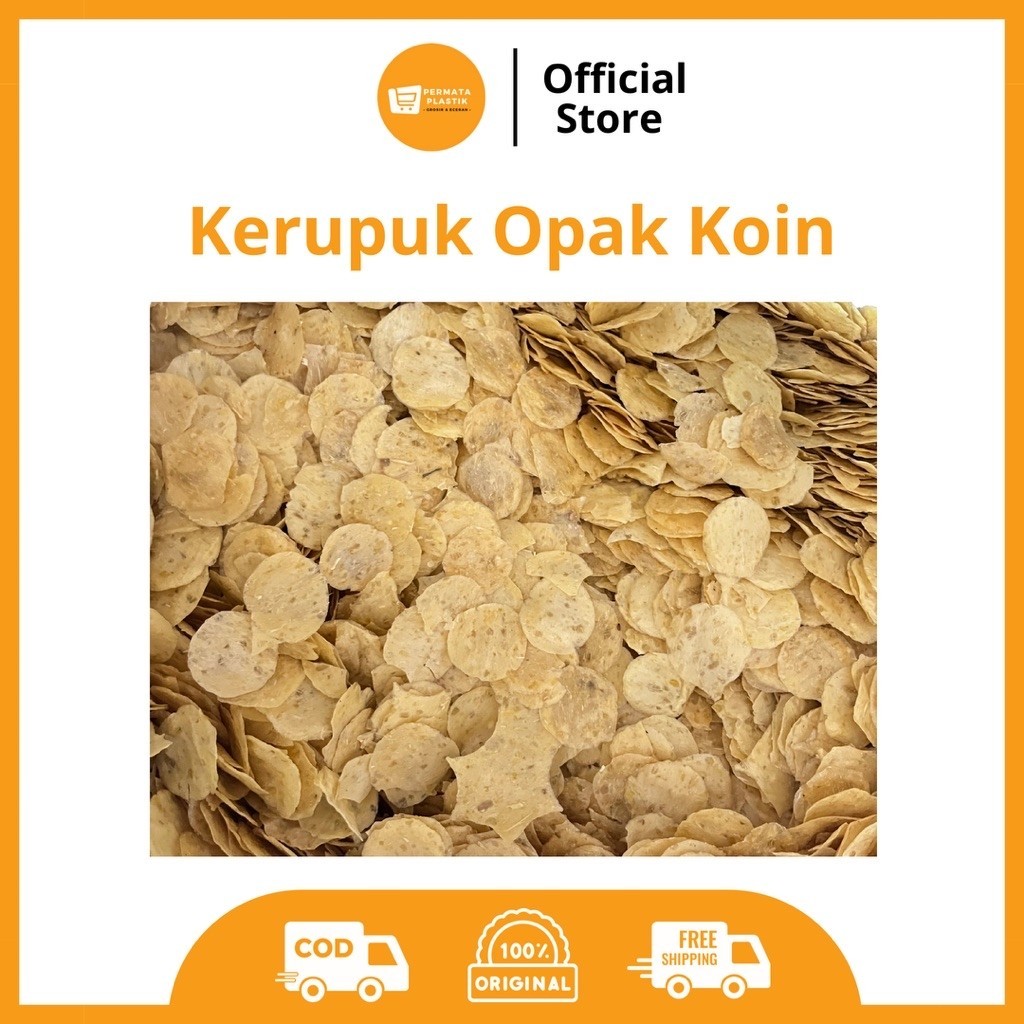 Kerupuk Opak Koin Kecil | Kerupuk Singkong Padang (Mentah)