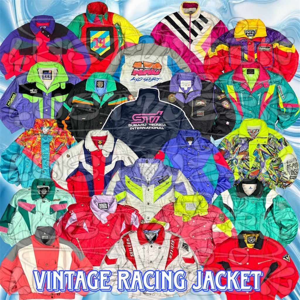 JACKET VINTAGE | JACKET VINTAGE RACING SKI SNOWBOARD | JACKET VARSITY