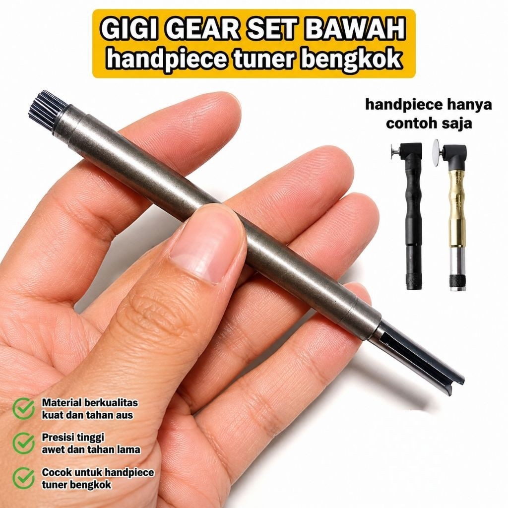 Gigi gear bor tuner bengkok set BAWAH untuk handpiece tuner bengkok 90 derajat