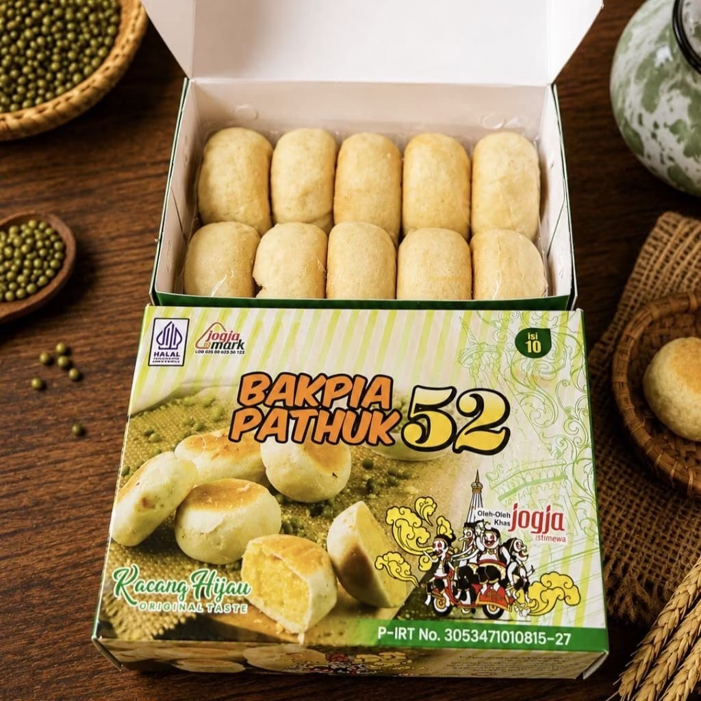 BAKPIA PATHOK 52 ISI 10 - Bakpia Oleh Oleh Khas Jogja