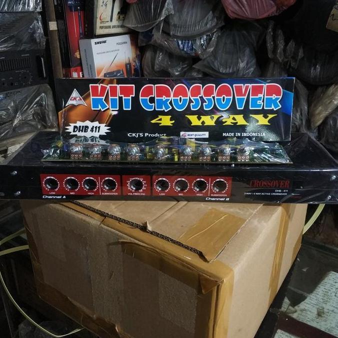 TERBARU - Box plus kit crossover 4way CKJ DHB 411 / paket crossover ckj dhb 411
