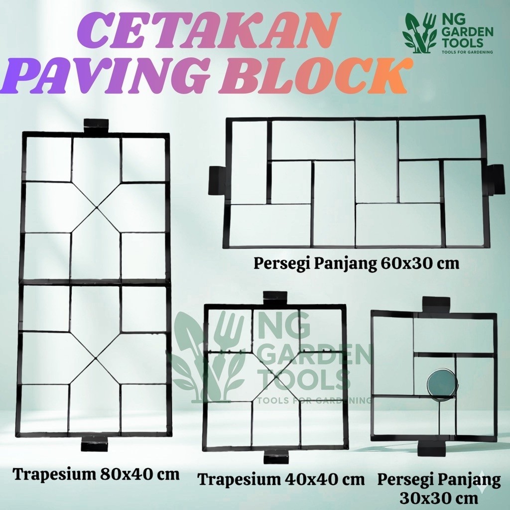 NG Cetakan Paving Block Plat Besi Tebal - Solusi Praktis Cetak Paving Taman & Halaman