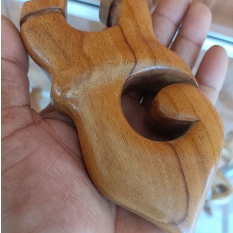 Ketapel Kayu Jati Kuat Dan Kokoh 8x11 Cm