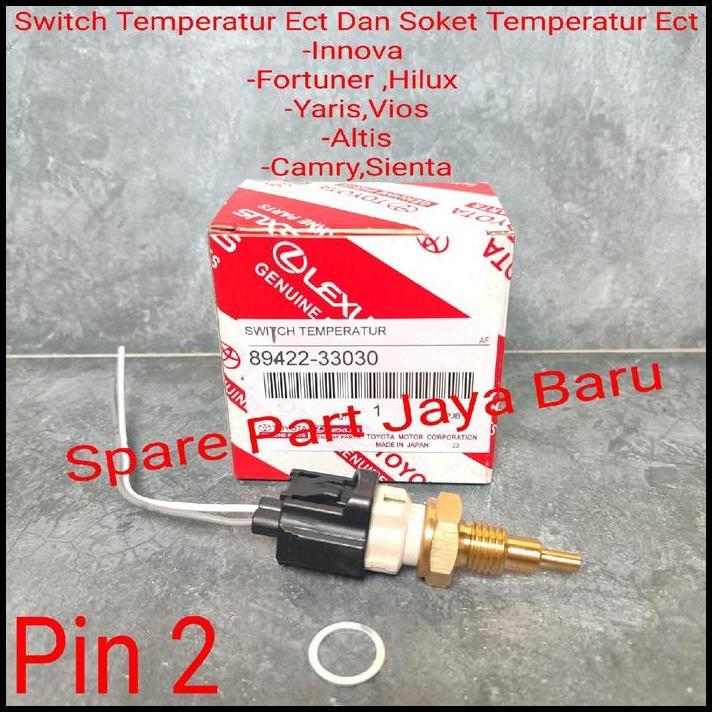 TERBARU SWITCH ECT SENSOR TEMPERATUR DAN SOKET ECT AGYA AYLA SIGRA CALYA ORIGINAL 2PIN 