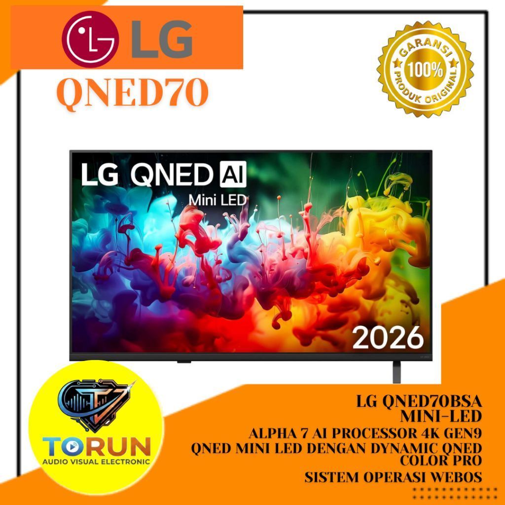 LG QNED AI QNED70 Mini LED 4K Smart TV55 inci -LG MINI LED- 55QNED70BSA
