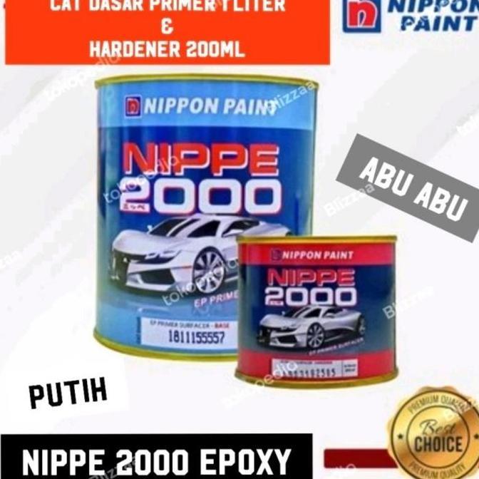 Nippe 2000 Epoxy Primer 1Ltr Cat Dasar Epoxy 1 Set Primer & Hardener Nippe Vernis Nippe Epoxy Primer
