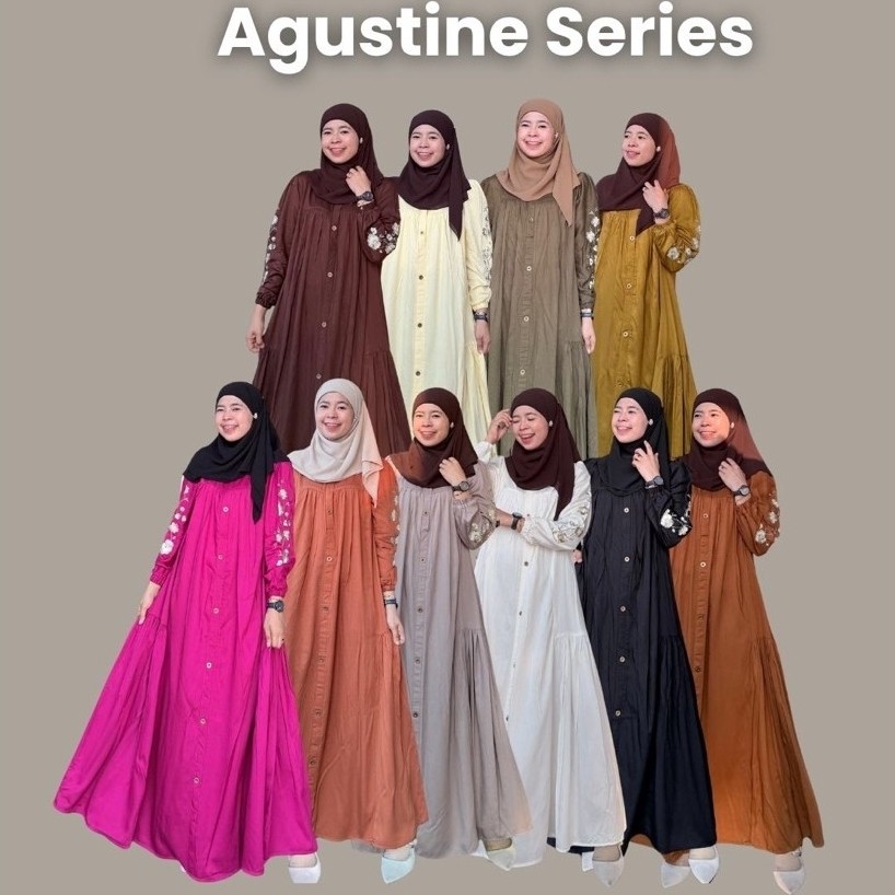 RGK AGUSTINE DRESS RAYON PREMIUM BY AURORA HIJAB