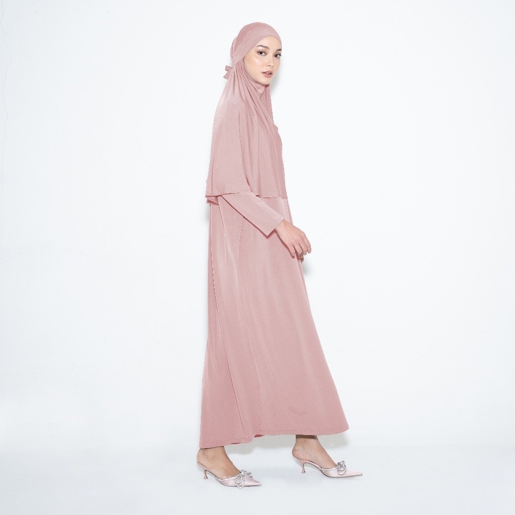 Hameeda Sahar Whisper Pink Gamis PL