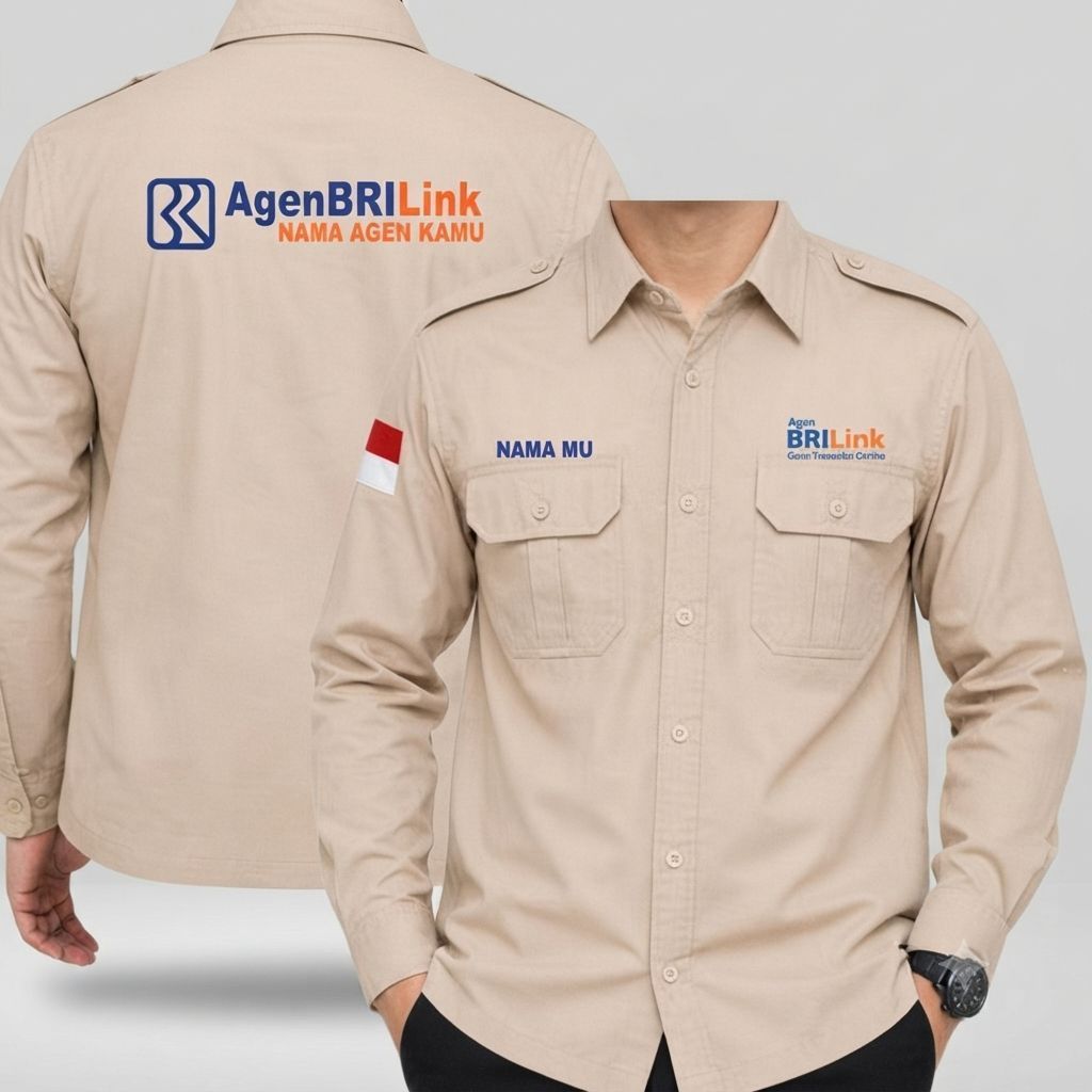 kemeja brilink baju pdh brilink bordir custome