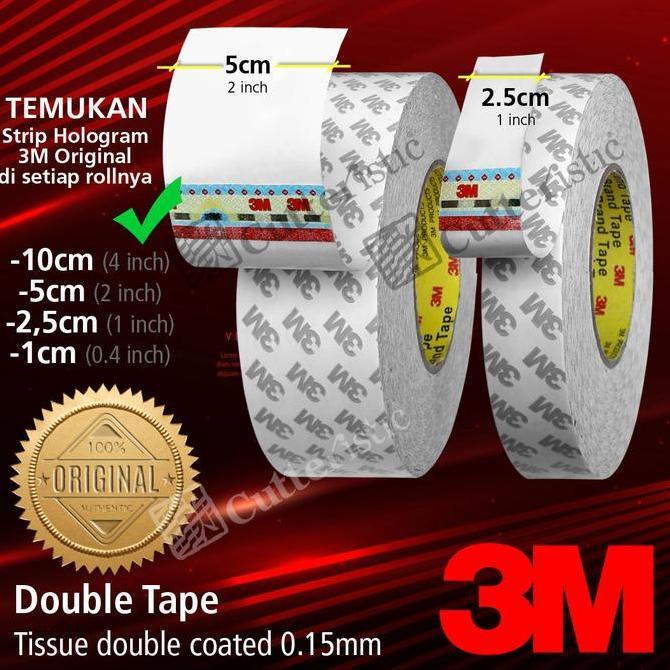 3M Double Tape 25mm 50mm x 50 M, 9080a Tisu Tissue Tissu