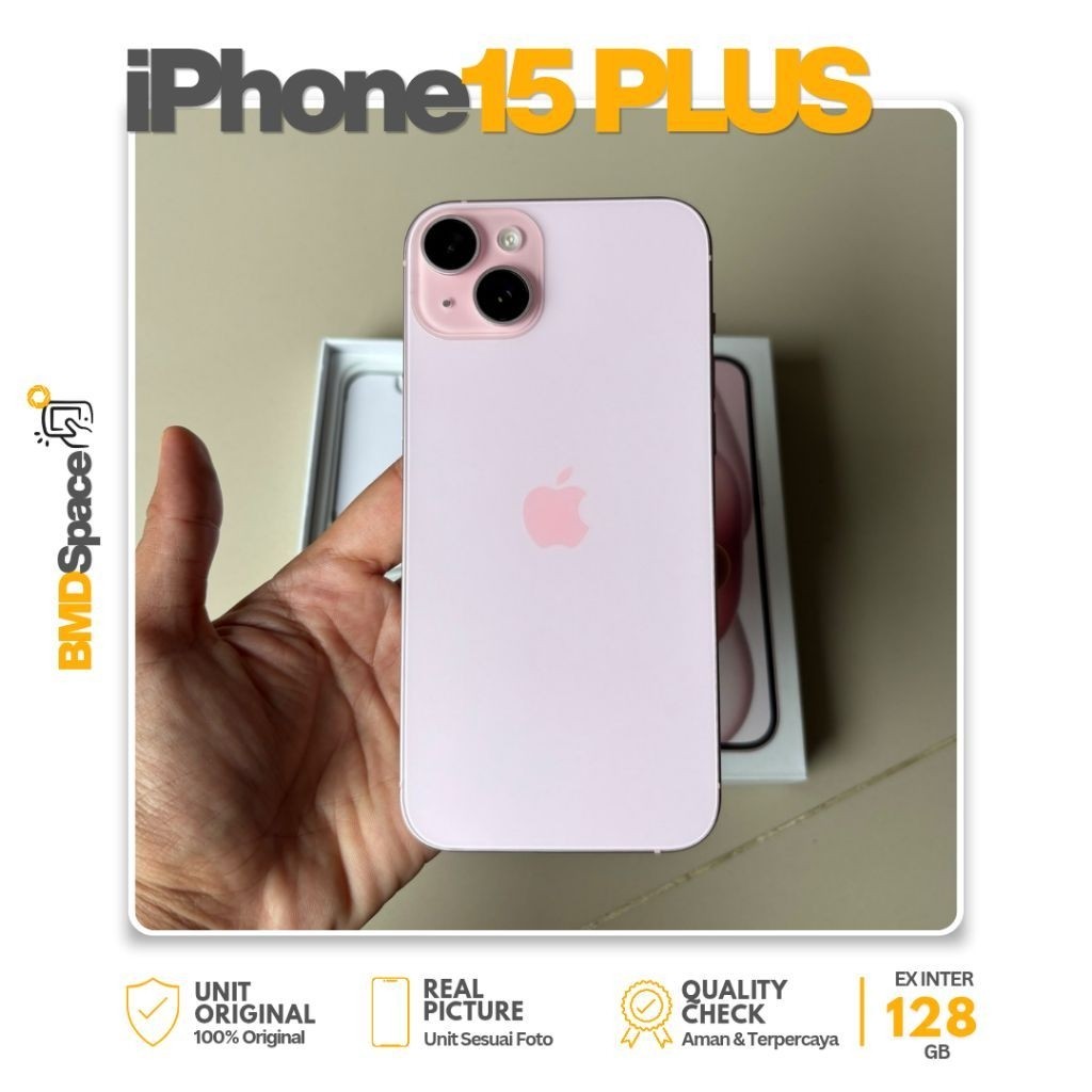 iPhone 15 PLUS 128GB ALL OPERATOR - Second Inter Original Apple