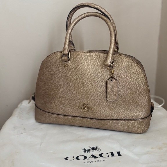 preloved-COACH Mini Sierra satchel gold
