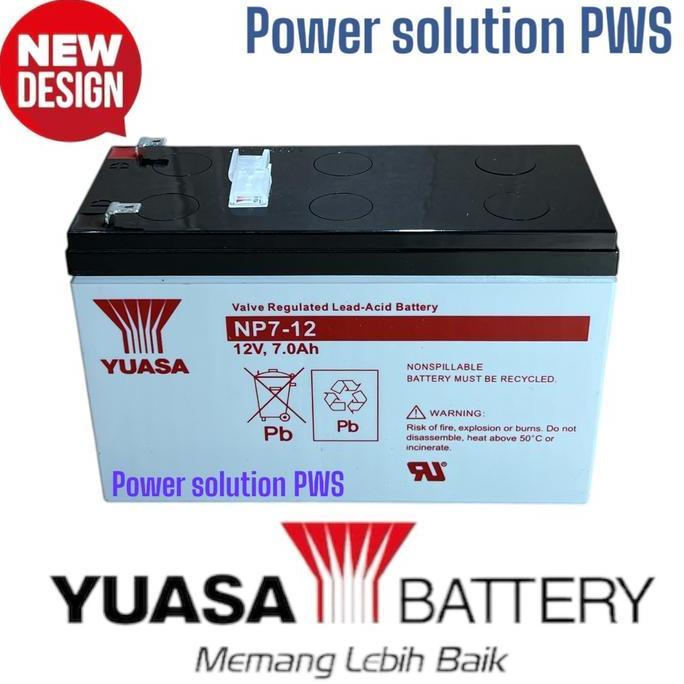 Baterai Aki Kering Yuasa 12v 7Ah Aki Kering Ups Yuasa Np7-12 12V 7Ah