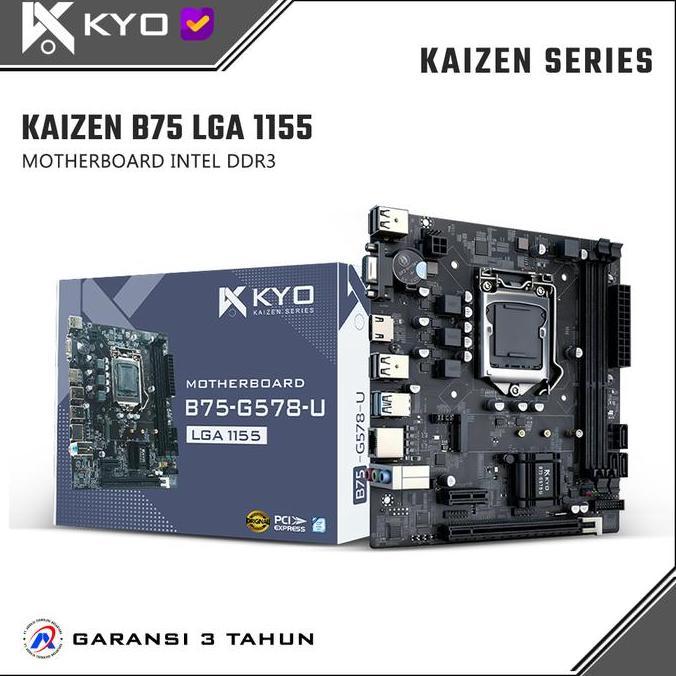 Motherboard KYO KAIZEN B75 M.2 NVME LGA1155 DDR3 B75 Mobo B75