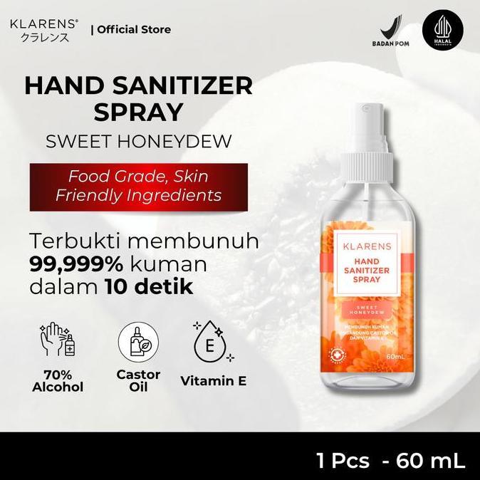 Hand Sanitizer Klarens Spray Honey Dew