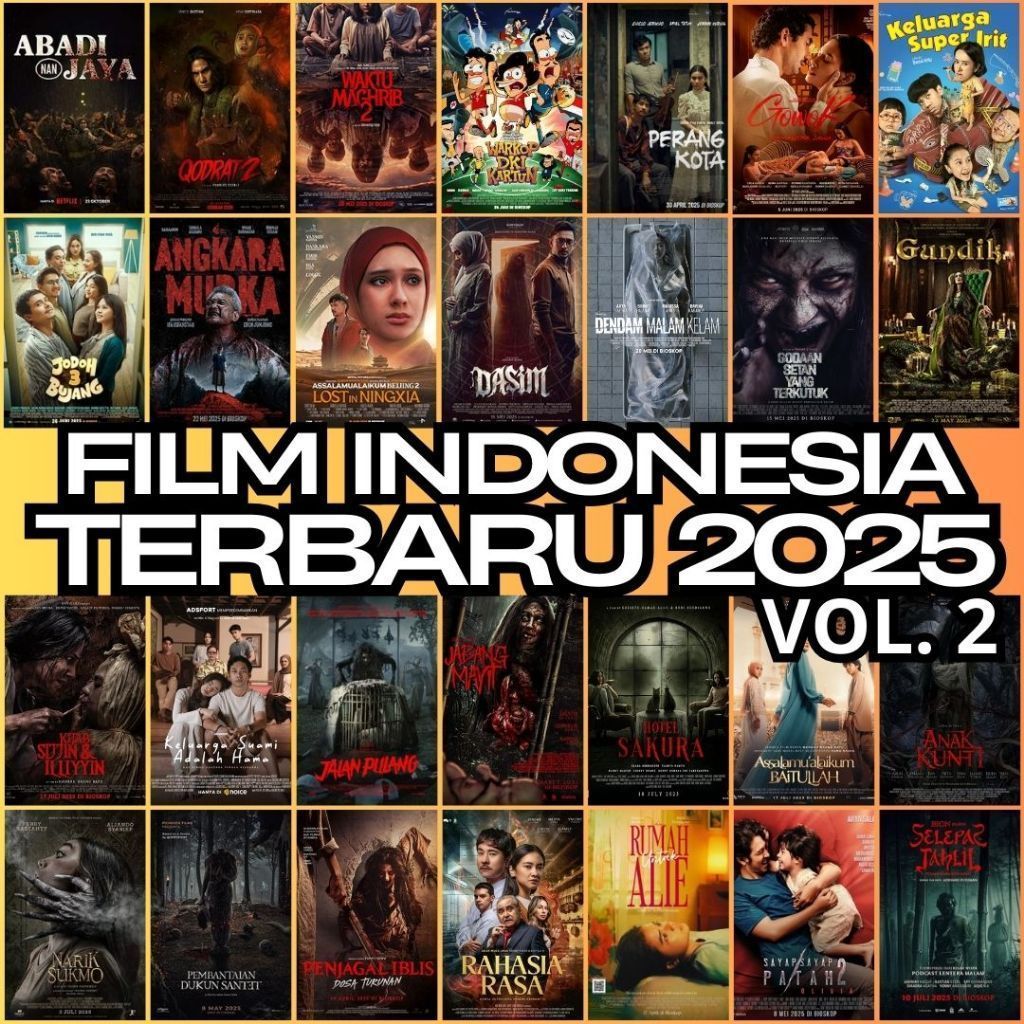 Flashdisk 32GB Full Isi Film Indonesia 2025 - Flashdisk Movie Koleksi Bioskop - Play di TV Mobil Lap