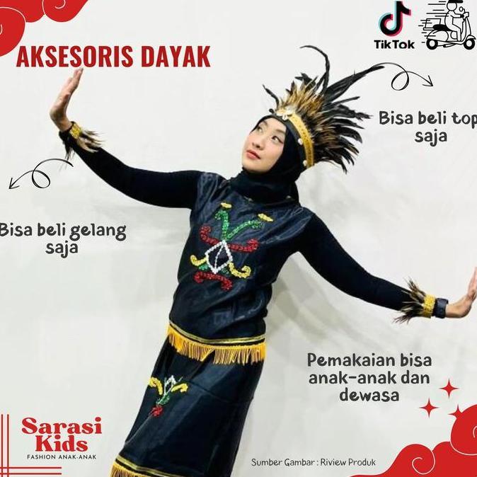TERBARU topi adat dayak etnik dayak  topi bulu dayak aksesoris kepala bulu dayak topi papua topi kal