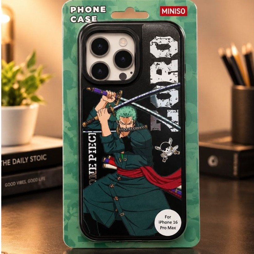 Miniso x One Piece ‼️ Phone Case Iphone One Piece Classic Retrospective Series (16 Promax) Zoro One 