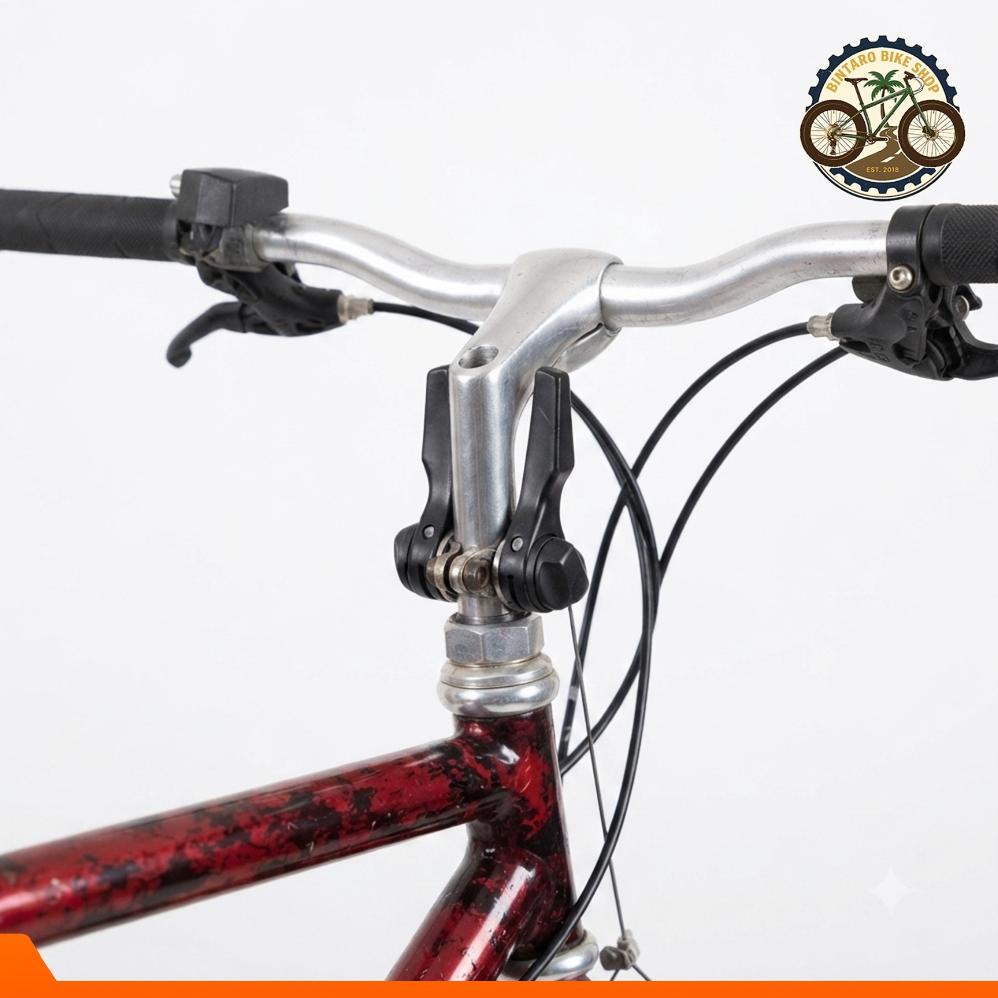wopatrastore shifter sepeda 3x9 speed downtube shifter stem dan frame sepeda classic jadul vintage  