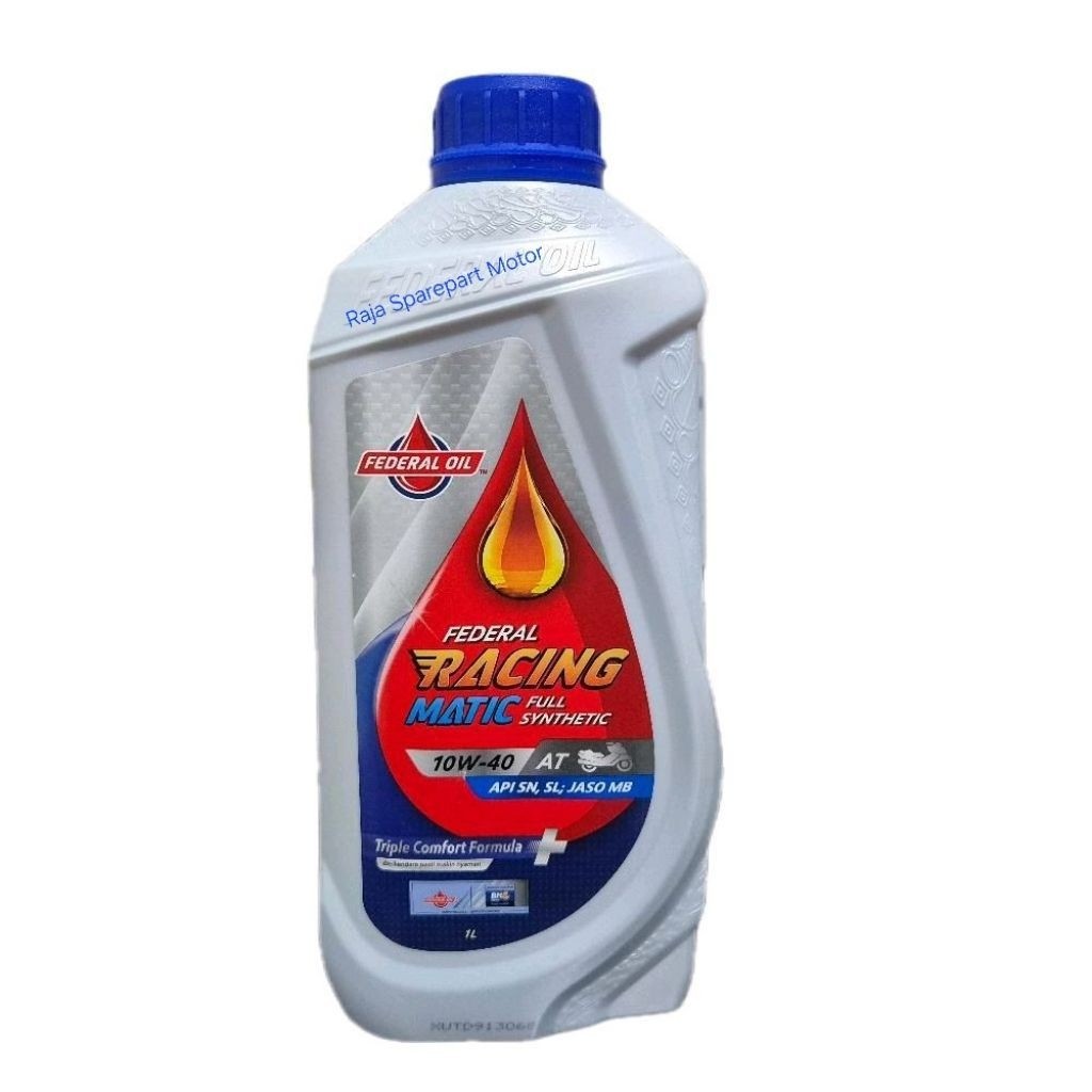 Oli Federal Racing Matic 10W-40 1Liter Asli Original Federal Oil