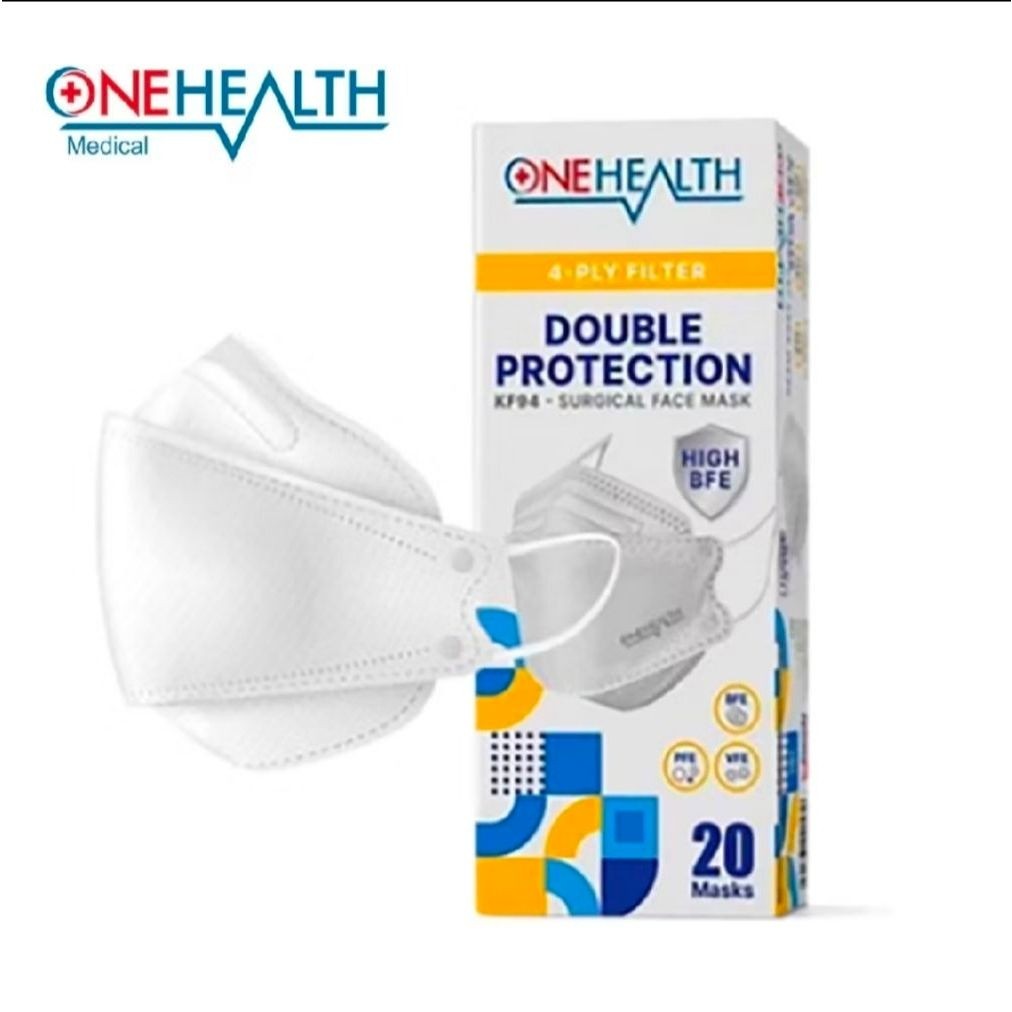 Masker Medis KF94 Onehealth 4 Ply - Efektif Filter Bakteri 99%