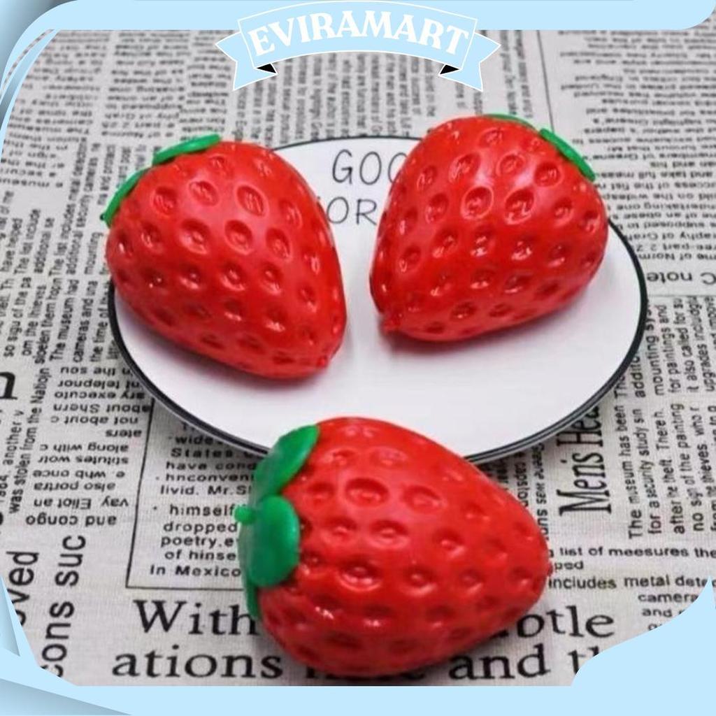 Promo Mainan Squishy Strawberry/Fidget Toys Squishy Strawberry Promo