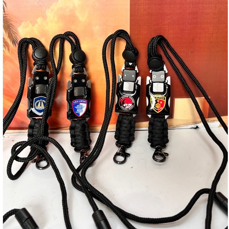 Ready Tali Lanyard Tali Id Card pisau berbagai logo | lanyard reskrim loba imigrasi lantas