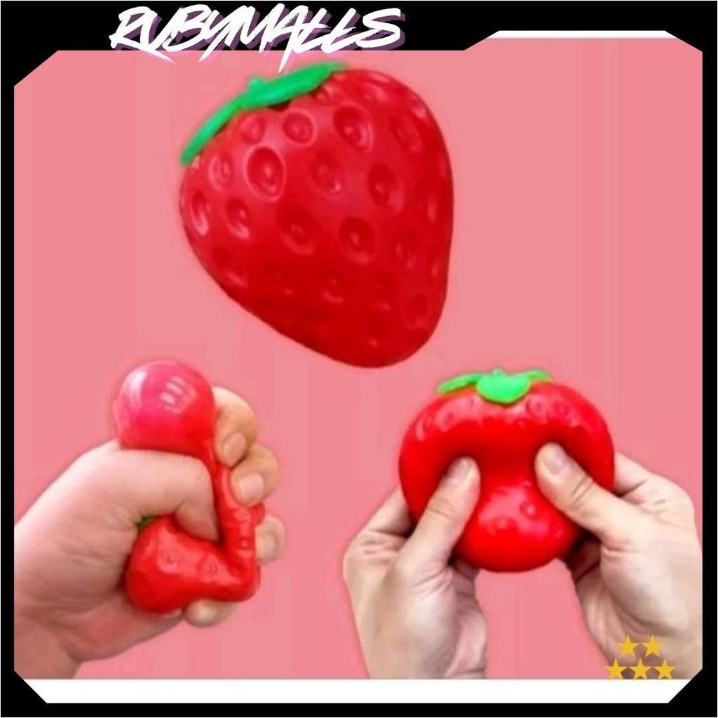 Promo Mainan Squishy Strawberry/Fidget Toys Squishy Strawberry Cod