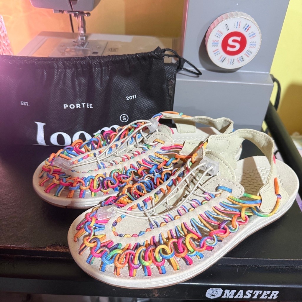Sandal Wanita Portee Loom Sandal Tan Size 36 Sandal Outdoor Sandal Gunung Sandal Traveling Rainbow W
