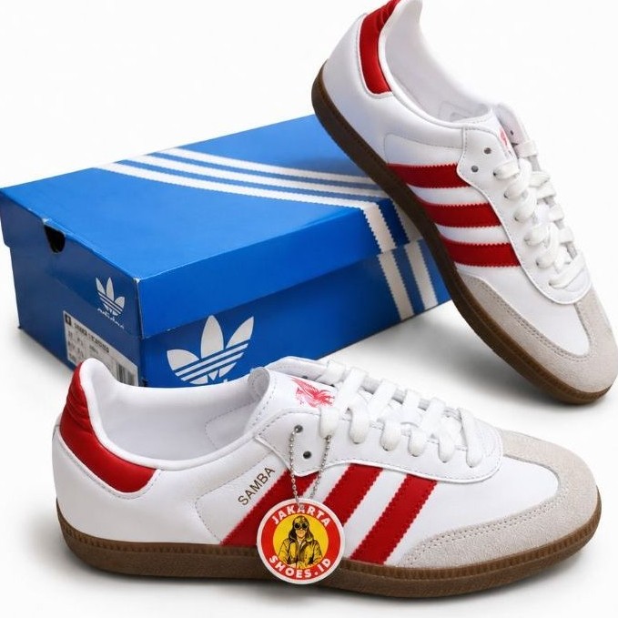 SEPATU SNEAKERS ADIDAS SAMBA LIVERPOOL FC ORIGINAL