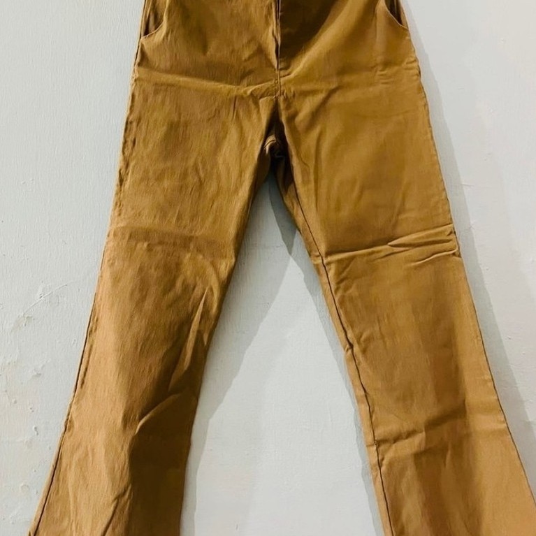 Celana panjang wanita - celana kerja - celana coklat - Preloved