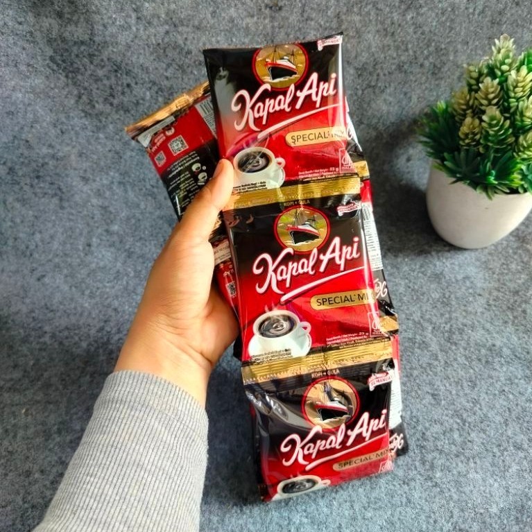 Kopi kapal api mix gula | kopi + gula | Kopi kapal api