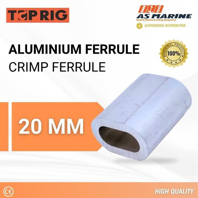 Toprig Aluminium Ferrule / Crimp Ferrule Wire Rope Sling 20 Mm