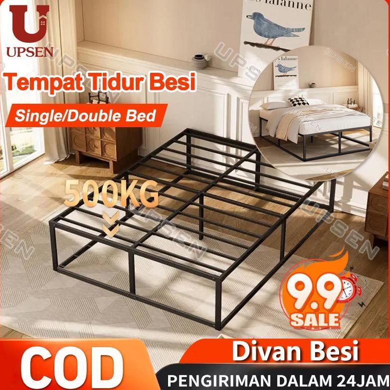 UPSEN Divan Besi / Dipan / Tempat Tidur Besi/Ranjang Besi Industrial /Ranjang Tidur/Ranjang Besi Ind