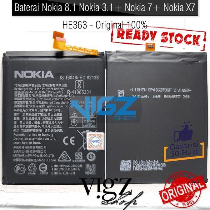 Baterai Nokia 8.1 Nokia 3.1 Plus Nokia 7 plus Nokia X7 HE363 Original 100%
