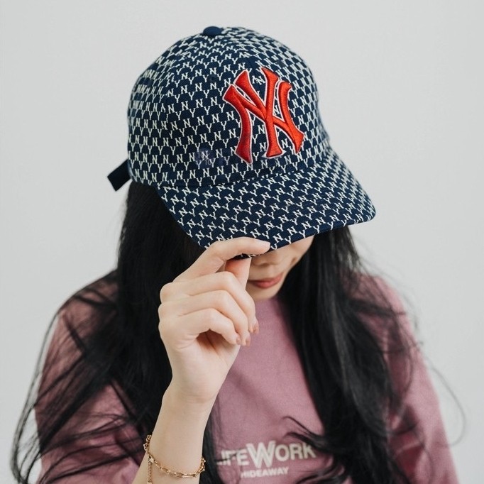 MLB NY Yankees Monogram Ball Cap Navy Original / Topi MLB Authentic