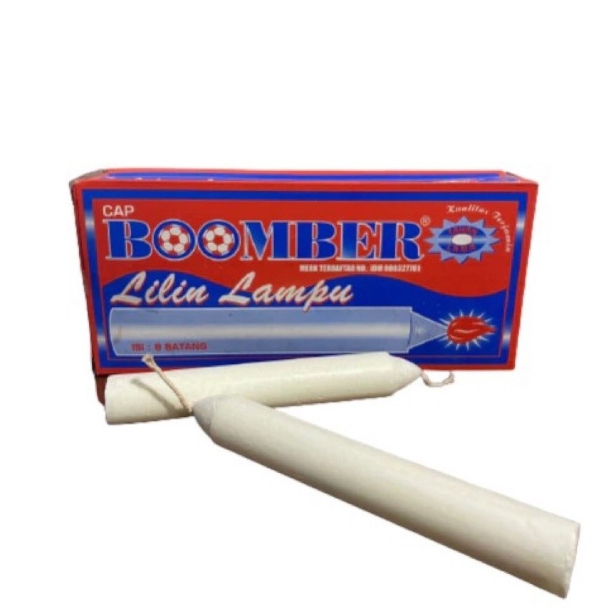 Lilin BOOMBER / Lilin Lampu 1pack -Isi 8 Batang