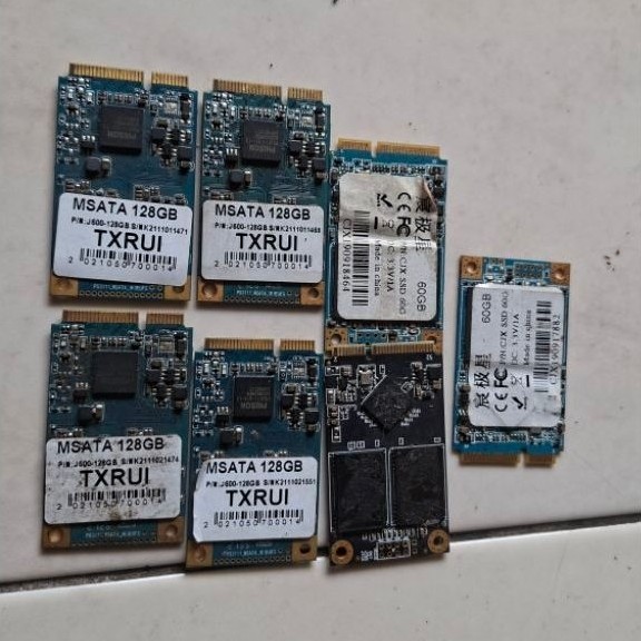 SSD Msata 128gb dan 60gb Bekas normal