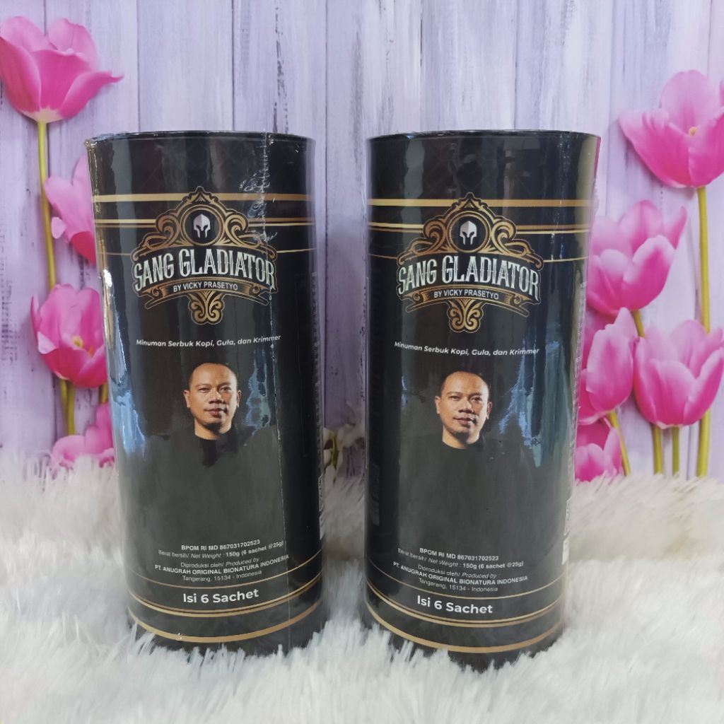 KOPI SANG GLADIATOR Sachet 6pcs Serbuk Kopi Gula Krimer 300ml Minuman Kopi