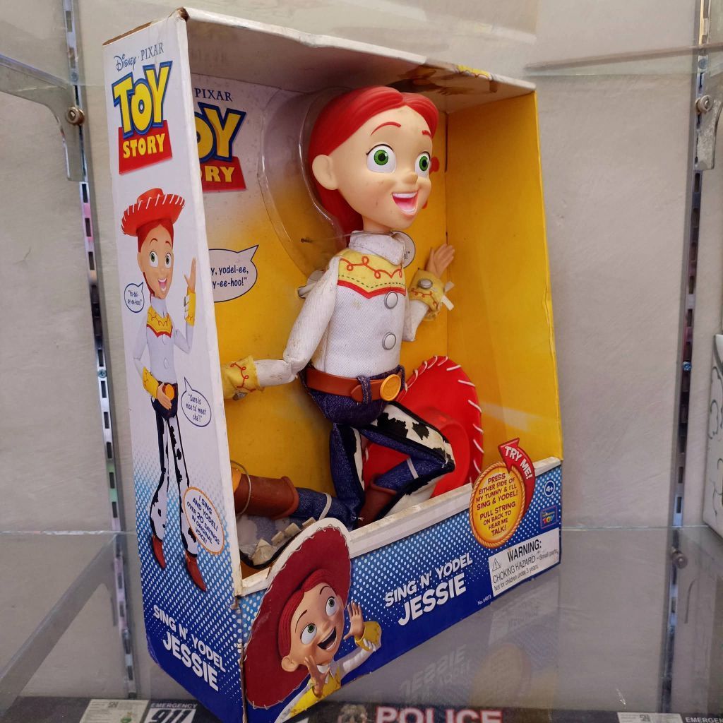 Mainan action figure Jessie toystory ori talking woody Disney Pixar Toy Story Sing N' Yodel Jessie i