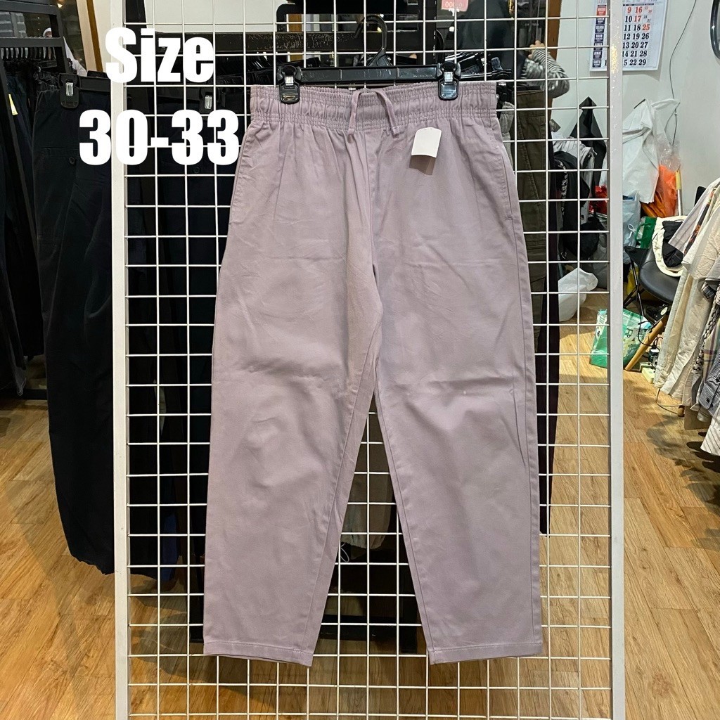 Gu Soft Purpel Relaxs Pants #Ch2943
