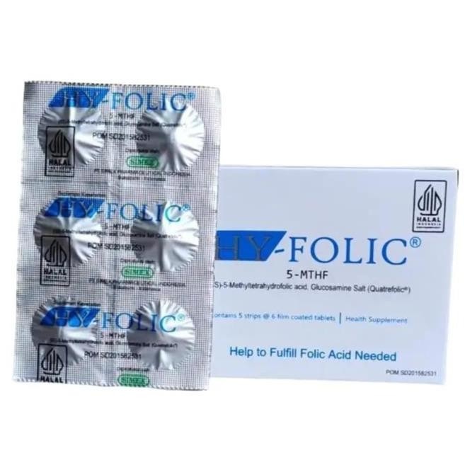 Hy-Folic 30 Tablet - HyFolic - Hy Folic - Memenuhi Kebutuhan Asam Folat - Vitamin Ibu Hamil
