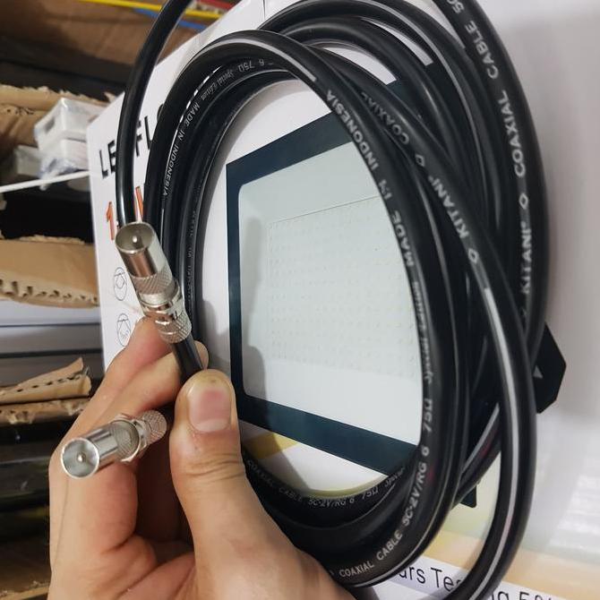 DB180 - Kabel Antena TV Jack Male to Male Kitani Coaxial Cable 5c RG6 (4Meter)