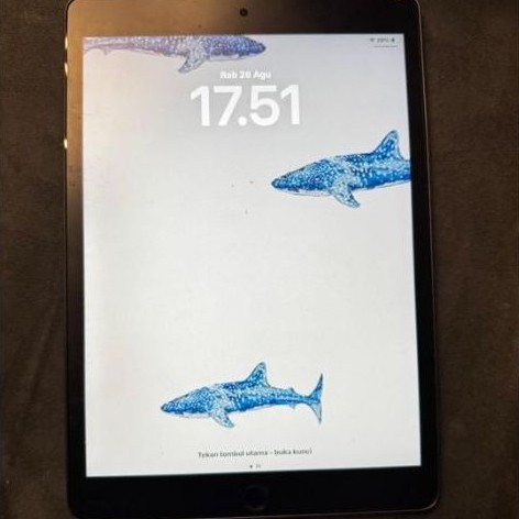 second ipad normal bagus gen9 wifi 256 gb. apple gen 9. dus ada. kabel ori dan casing dikasih. kondi