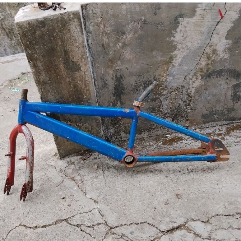 FRAME FORK SEPEDA BMX 20 DYNO Dino Real Pict Jadulan bmx vintage murah saja