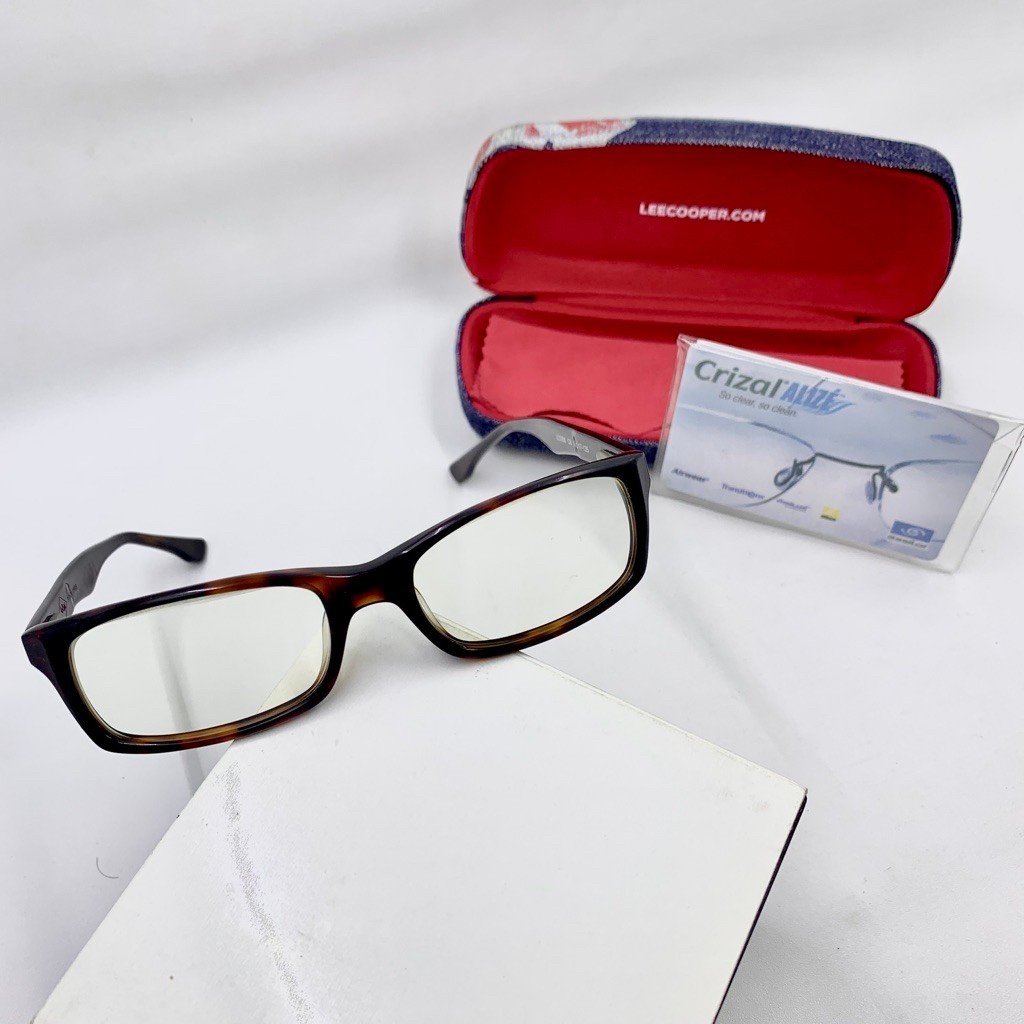 original LEE COOPER glass glasses eyeglasses sunglasses frame tortoise honey amber brown classic vin